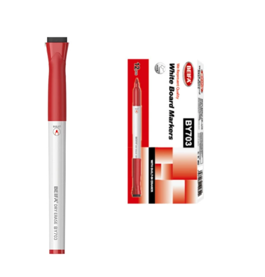 图片 قلم سبورة بيفا سن مدور احمر ببشاورة موديل BY703-03B7