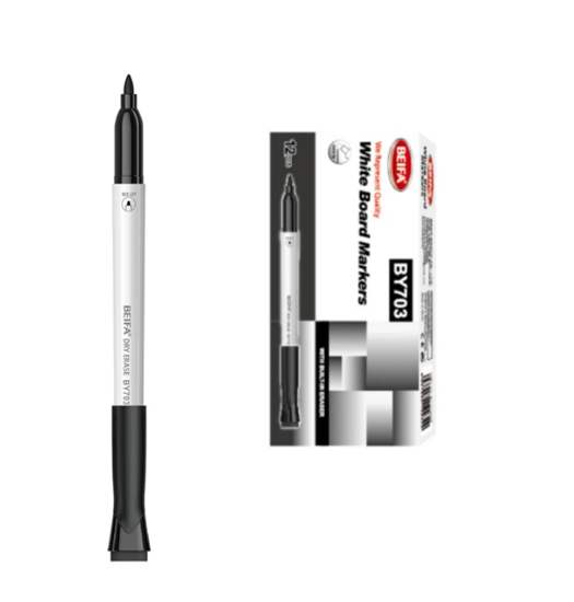 图片 قلم سبورة بيفا اسود سن مدور ببشاورة موديل  BY703-01B7