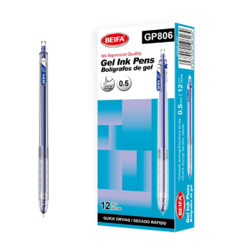 Picture of قلم جيل أزرق سريع الجفاف 0.5 مم بسوستة - بيفا موديل GP806-02B7
