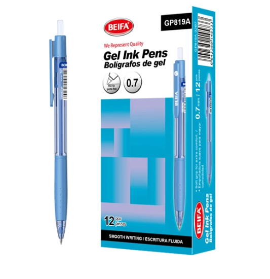 图片 قلم جيل أزرق سريع الجفاف 0.7 مم بسوستة - بيفا موديل GP819A-02B7