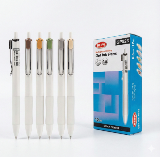 Picture of قلم جيل اسود سريع الجفاف 0.5 مم-بيفا  موديل GP823-01B7