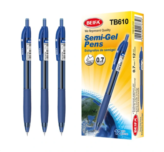 图片 قلم سيمى جيل ازرق بيفا 0.7 مم موديل TB610-212