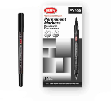 Image de Surligneur Noir à Double Pointe Beifa – PY900-01B7