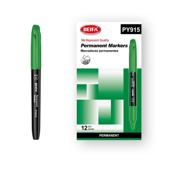 Picture of Beifa Green Permanent Marker, Round Tip – PY915-04B7