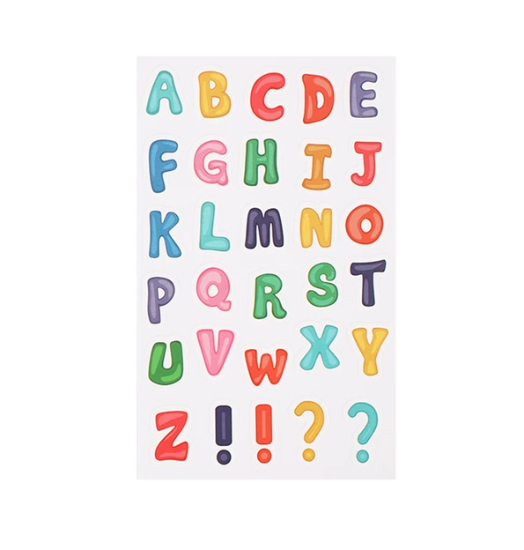 Picture of English letter stickers (10 sheets) – Beifa, model ST34-10A