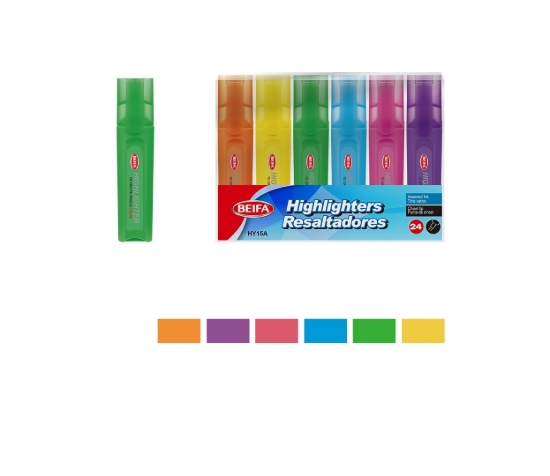 Picture of قلم فسفوري مشطوف اخضر -بيفا موديل HY15A-24V1