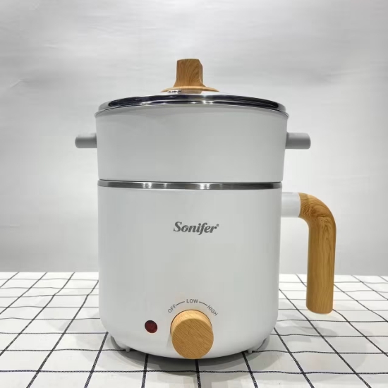 Picture of حلة ضغط كهربائية 1.2 لتر 600 وات + وعاء 0.5 لتر - سونيفير موديل SF 1506