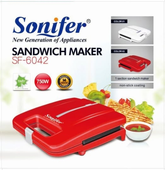Picture of ساندوتش ميكر سونيفير 750 وات موديل SF 6042