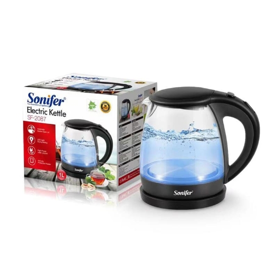 Picture of غلاية كهربائية زجاج سونيفير 1 لتر 2200 وات موديل SF 2087