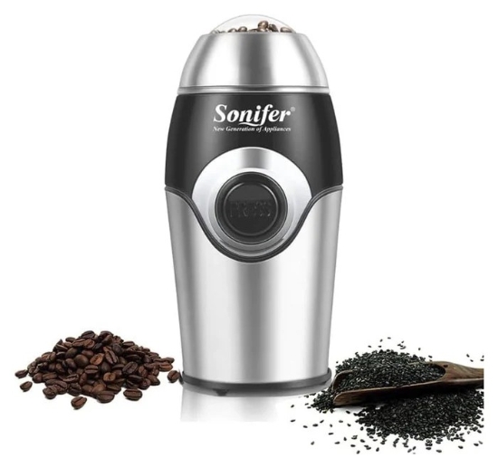 Picture of مطحنة بن كهربائية سونيفير ستانلس 200 وات موديل SF 3507
