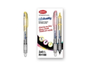 Picture of قلم مزدوج بيفا 2 × 1 الوان متتعددة +  قلم حبر اسود 0.5مم موديل RH100 12B1