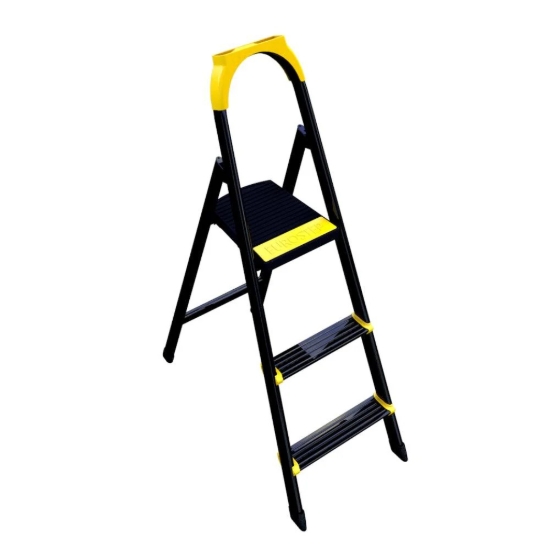 Picture of سلم معدني قابل للطى مانو 2 درجة 0.62 متر حرف دي بقواعد مانعة للانزلاق حمولة 150 كجم