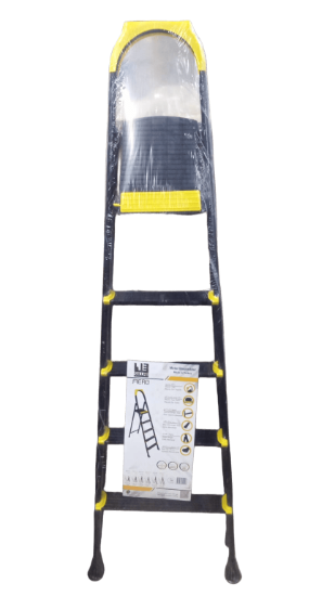 Picture of سلم معدني قابل للطى مانو 4 درجة 1.5 متر حرف دي بقواعد مانعة للانزلاق حمولة 150 كجم