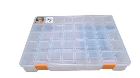 Picture of حافظة ادوات بلاستيك شفاف مانو 11 بوصة مقسم 42 × 203 × 276 مم