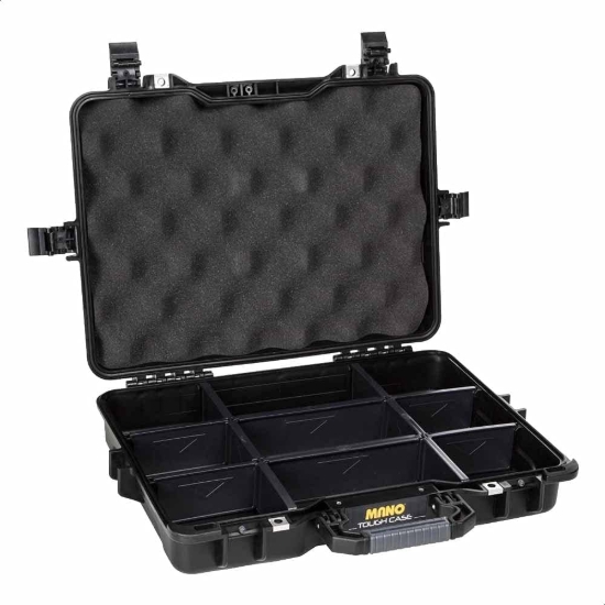 Picture of شنطة عدة بلاستيك مانو بيد ومقسمة، بإسفنج عالي الكثافة مقاوم للماء، سامسونيت شديدة التحمل، 133 × 400 × 530 مم، موديل MTC300