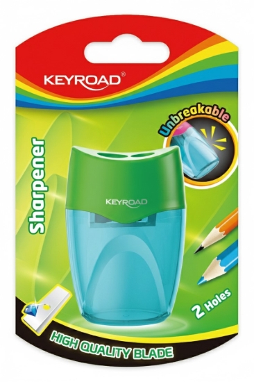 Picture of براية بلاستيك شفافة كى رود 2 عين خزان 1 قطعة كارت متعدد الألوان موديل KR972387