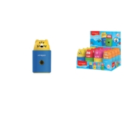 图片 Keyroad 小鹿班比塑料削笔器，卡通造型，单孔，多种颜色，型号 KR973148