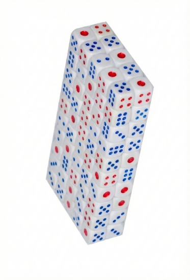 图片 小彩色骰子（红色和蓝色）