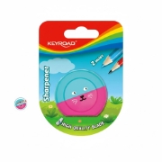 Bild von Keyroad Kunststoffspitzer mit 2 Öffnungen, 1 Stück auf Karte, verschiedene Farben, Modell KR971893