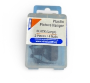 Picture of باكو 2 عليقة بلاستيك مقاس كبير + 4 مسمار لون أزرق