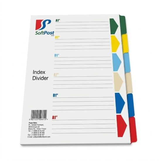 Bild von Kunststofftrennblätter 6 Farben - Sofi Plast