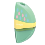 Bild von Keyroad Pastell Kunststoff Anspitzer 1 Loch + Radierer Mehrfarbig Modell KR972538