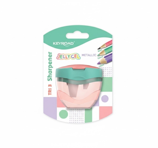 Picture of براية بلاستيك جيلى جيل كى رود 2 عين خزان 1 قطعة كارت متعدد الألوان موديل KR973105