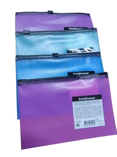 Picture of Erich Krause Zipper Pouch Fluorescent Purple 140 Micron C6 Model 53293