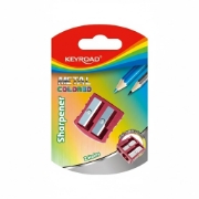 Imagen de Sacapuntas Metálico Keyroad 2 Orificios Blíster 1 Pieza Multicolor Modelo KR971867