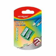 Imagen de Sacapuntas Metálico Keyroad 2 Orificios Blíster 1 Pieza Multicolor Modelo KR971867