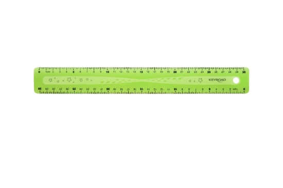 Picture of Keyroad Flexible Plastic Ruler 30 cm Assorted Colors Model KR972522