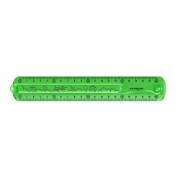 Picture of Keyroad Transparent Flexible Ruler 20 cm Assorted Colors Model KR971664