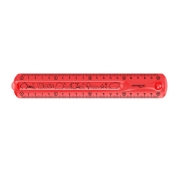 Picture of Keyroad Transparent Flexible Ruler 20 cm Assorted Colors Model KR971664