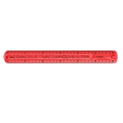 Picture of Keyroad Transparent Flexible Ruler 30 cm Assorted Colors Model KR971665