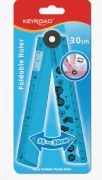 Picture of Keyroad Foldable Plastic Ruler 30 cm Assorted Colors Card Model KR973146