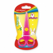 Picture of مقص أطفال بلاستيك كى رود 12.5 سم كارت متعدد الألوان موديل KR970962