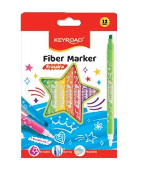 Imagen de Set de Rotuladores Doble Punta Lavables 12 Colores | Keyroad - Modelo KR973351