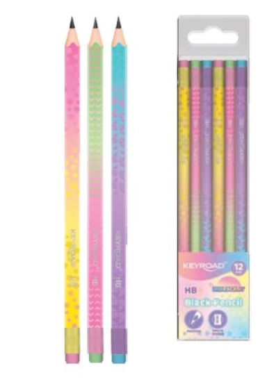 Imagen de Lápiz HB Neón con Goma | Keyroad - Modelo KR973393