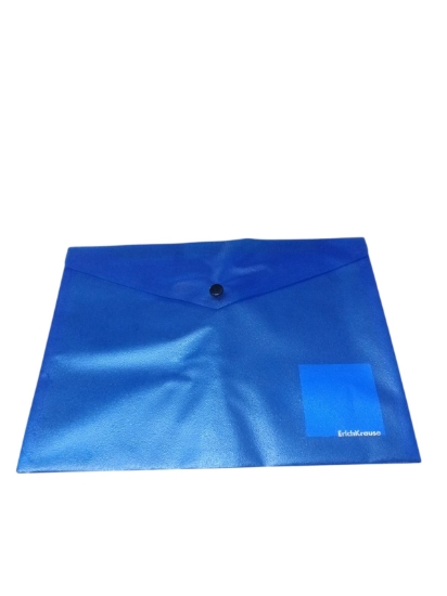 Picture of Erich Krause Button Closure Document Folder 140 Micron B5 - Model 59143