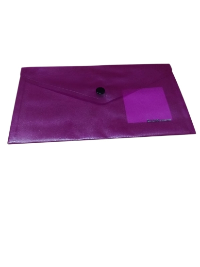 图片 Erich Krause 按扣文件袋 140微米 C6 荧光红 - 型号 59144