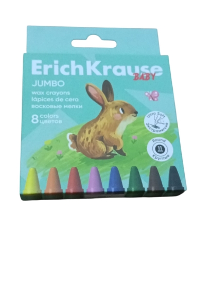 图片 Erich Krause 加粗蜡笔 8色 11毫米 - 型号 62942