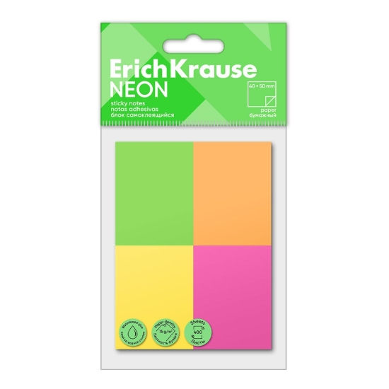 Picture of بوست ايت اريك كراوس 4 لون فسفورى نيون 40 × 50 مم 400 ورقة موديل 61712
