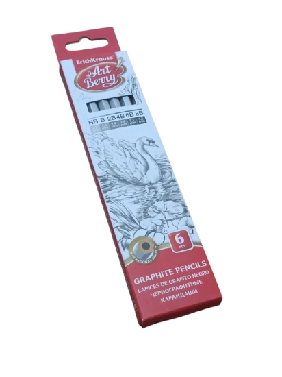 Bild von Erich Krause Bleistift Set sechseckig 2,2 mm 6 Stück Modell 56080