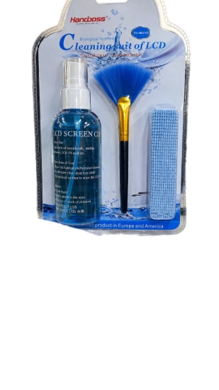 Bild von Handboss Bildschirmreinigungsset mit Bürste & Mikrofasertuch Modell FH-HB010E