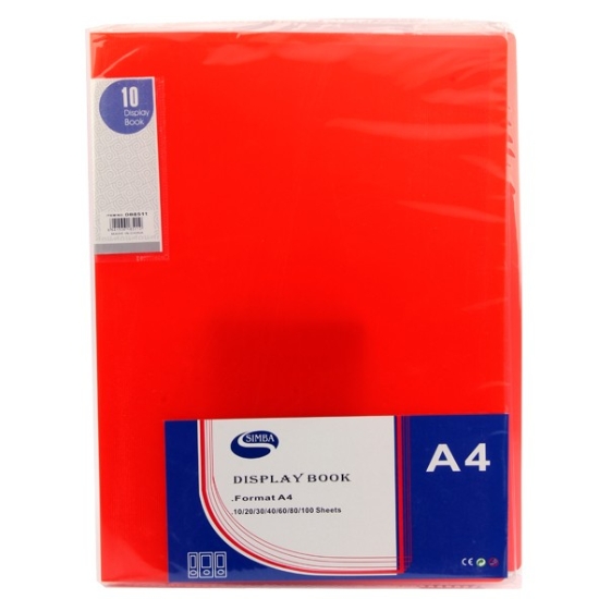 Image de Porte-documents Simba 10 pochettes orange A4 Modèle DB8511
