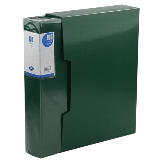 Image de Porte-documents Simba 100 pochettes avec étui vert A4 Modèle DB8517