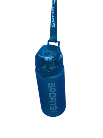 Bild von Sport-Wasserflasche auslaufsicher mit Trageband, blickdichte fluoreszierende Farben 700 ml Modell 986004