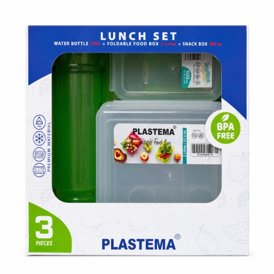 Picture of Plastima 3-in-1 Lunch Box Set Different Sizes