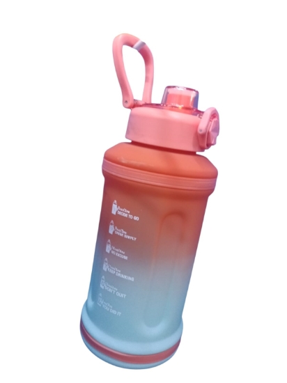 Picture of Sport water bottle, airtight with handle, transparent fluorescent colors 1500 ml model 2412
