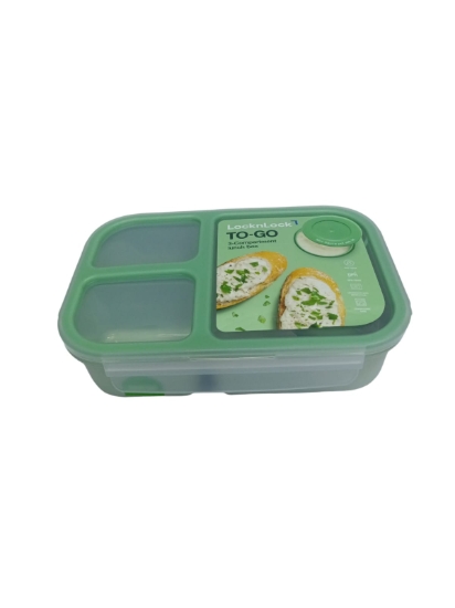 Picture of Lock & Lock Green Divided Lunch Box 980 ml Model HPL781M